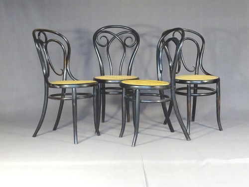 Set chaises kohn noir - de, 4
