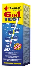 Tropical Test 6 in 1 50 Strisce Reattive per Acquari + Laghetto Test Acqua NO2 pH GH