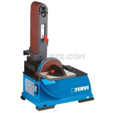 LEVIGATRICE NASTRO 100 MM E DISCO 150 MM BANCO INCLINABILE COMBINATA FERVI 0523