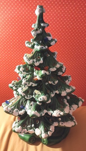 Albero natale ceramica - albero, in