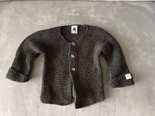 PROMO! Petit Bateau Golfino Maglioncino Grigio Bimbo/Bimba 12 mesi/74 cm