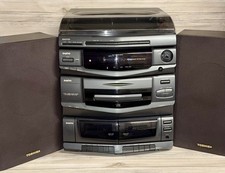Sanyo DC-X750 Vintage Hifi Stereo System CD Tape FM Altoparlanti Toshiba Funzionante