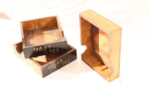 Vecchio cassa legno - cassa, x