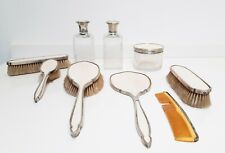 Servizio da toilette anni 30 - 9 pezzi - argento 800