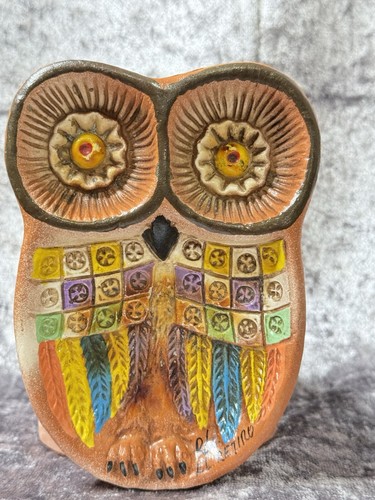 Handcrafted terracotta owl - handcrafted,