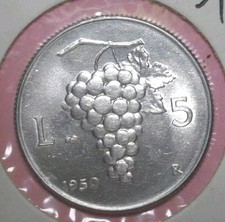 5 LIRE UVA   1950 (3) FDC
