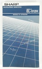 SHARP EL-512 - MANUALE ORIGINALE