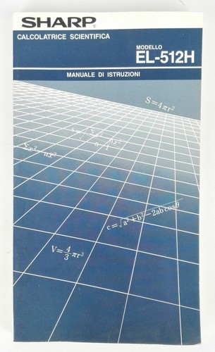 Sharp 512 manuale - sharp,
