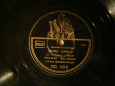 "Wolmer Beltrami" : TI SARO' FEDELE - ADDIO CARLO  78 giri Cetra DC. 421