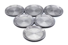 6er Set Vintage Sottobicchieri IN Acciaio, Inossidabile 6 Pezzo 9,5 CM Ø