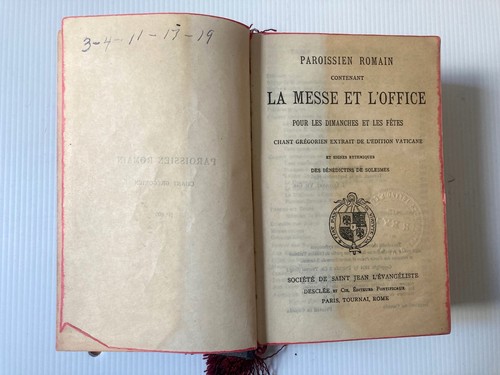 Liber usualis paroissien - liber,