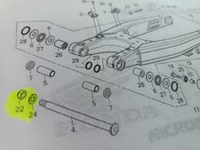 Dado forcellone per moto Honda