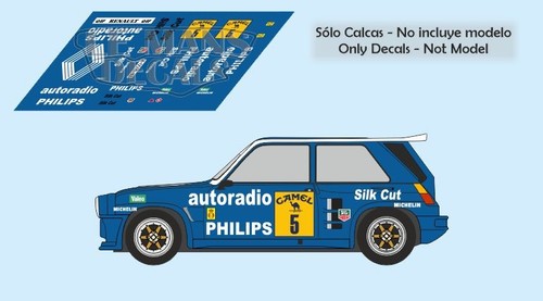 Decals renault maxi turbo - maxi,