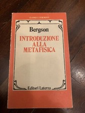 Bergson - INTRODUZIONE ALLA