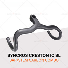 Manubrio integrato bici da strada in fibra di carbonio drop bar 380/400/420/440 mm