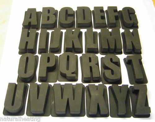 Stampi lettere silicone - lettere,