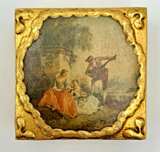 Tabacchiera in legno lavorato