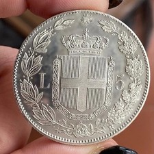 UMBERTO I 5 LIRE 1878 FAKE