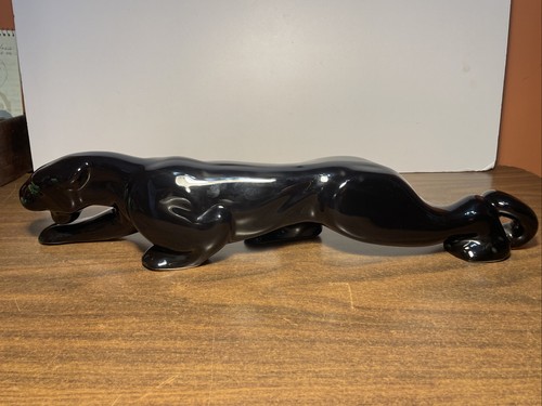 Statuina ceramica pantera - , nera
