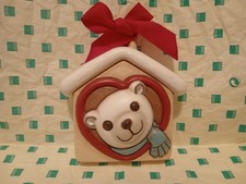 Formella Casetta Con Orso Polare E Cuore Natale Thun