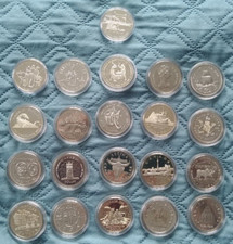 Dollari canadesi,21 monete da un dollaro in argento dal 1971 al 1991 