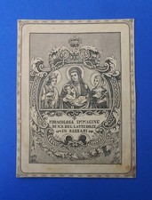 Santino Stampa Miracolosa immagine Nostra Signora del Latte dolce Sassari RARO