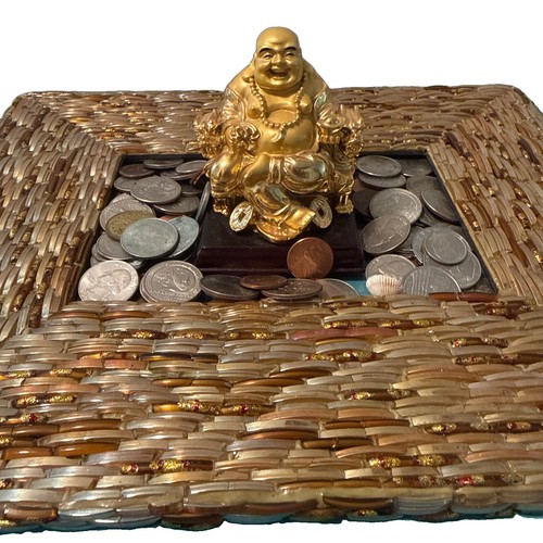 Statua buddah che ride - che, su