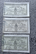 LOTTO N. 3 BIGLIETTI LOTTERIA