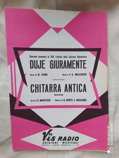 DUJE GIURAMENTE - CHITARRA ANTICA - 1965 - EDIZIONI "VIS RADIO" - NAPOLI