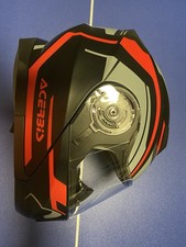 CASCO MOTO ACERBIS SEREL INTEGRALE MODULARE TOURING STRADA NERO - ROSSO