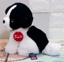 Peluche pupazzo Trudi cane bianco e nero 23 x 20 cm collezione 