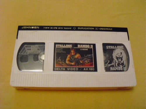 Rambo rare vhs cassette - rambo,