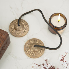 Tibetano Tingsha Cimbali Campane Meditazione Buddista Yoga Campana Piccolo 2Pz O