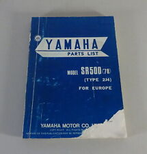 Catalogo Parti Yamaha SR 500