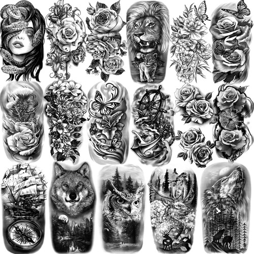 Fogli tatuaggi temporanei - fogli,