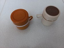 N. 2 Tazzine termicche thermos vintage anni 70