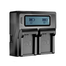 Caricabatteria LCD doppio