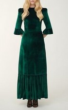 Donna Velluto Abito a-Line