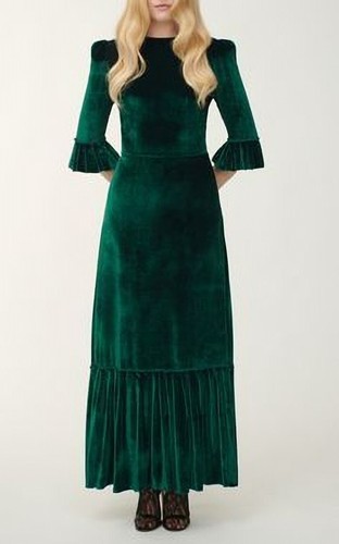 Donna velluto abito line - abito, a-line