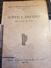 scritti e discorsi di Benito