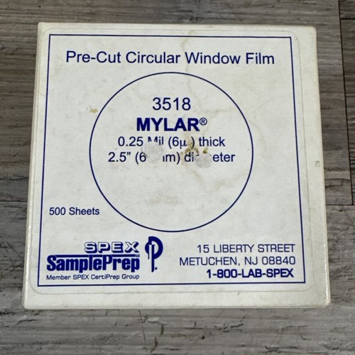 Spex sampleprep 3518 - sampleprep, mylar