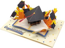 Laurea Cappello 3D Pop-Up Card