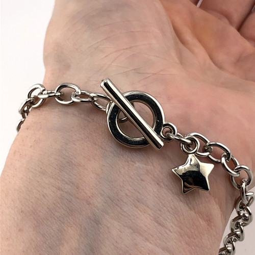 Bracciale charm cuore tono - bracciale,