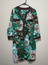 Almatrichi Spain Dress Floral Embroidered Boho SZ 46 NEW