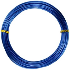 Filo alluminio tondo azzurro