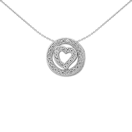 Cursore cerchio cuore - , argento
