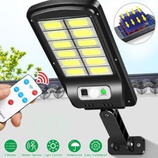 Faro lampione stradale pannello solare fotovoltaico sensore 120 LED COB 40W HHS