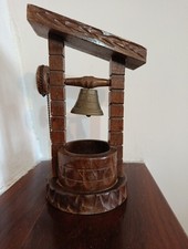 Raro Scultura In Legno
