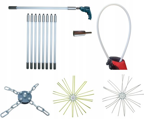 Set spazzole camino - spazzole,
