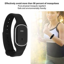 Ultrasonic Mosquito Repellent Bracelet USB Rechargeable Electric Mosquito Re NEW